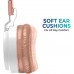 Delton Chroma Wired Headphones with Microphone, Wired On-Ear Headphones with in-Line Mic - 3.5MM Jack, Foldable, Lightweight for iOS and Android Smartphones, Laptops, PC, MP3 (Chroma Rose Gold)