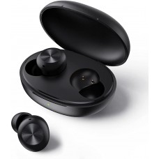 DIZO GoPods D Bluetooth Earbuds Wireless Headphones, Clear Calls, Environmental Noise Cancellation, Deep Bass Boost, Waterproof Stereo TWS Earphones, Touch Control, Low Latency, Sports Headsets Black