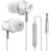 Earphones XINLIANG Wired Earbuds with Microphone &amp; Volume Control in-Ear Headphones with Magnetic, Bass Driven 3.5 mm Earbuds for iOS and Android Smartphones, Laptops, MP3, Gaming, Walkman (Black)