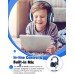 KVIDIO Kids Headphones with Mic, Foldable Wired Child Headphones with Safe Volume Limited 85dB/94dB and HD Sound Sharing Fundtion, Durable Pink Headsets for Girls,iPad,PC,Cellphone,Online Class