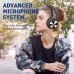 Tapela E7 Pro Wireless Active Noise Cancelling Headphones, Over Ear Bluetooth Headphones with Microphone/Deep Bass, Comfortable Protein Ear Cups, 28H Playtime for Travel, Home Office - Titanium Black