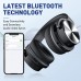 Tapela E7 Pro Wireless Active Noise Cancelling Headphones, Over Ear Bluetooth Headphones with Microphone/Deep Bass, Comfortable Protein Ear Cups, 28H Playtime for Travel, Home Office - Titanium Black