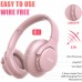 Bluetooth Headphones Over Ear,KVIDIO 55 Hours Playtime Wireless Headphones with Microphone,Foldable Lightweight Headset with Deep Bass,HiFi Stereo Sound for Travel Work Laptop PC Cellphone (Blue)