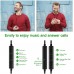 Earphones XINLIANG Wired Earbuds with Microphone &amp; Volume Control in-Ear Headphones with Magnetic, Bass Driven 3.5 mm Earbuds for iOS and Android Smartphones, Laptops, MP3, Gaming, Walkman (Black)