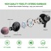 Earphones XINLIANG Wired Earbuds with Microphone &amp; Volume Control in-Ear Headphones with Magnetic, Bass Driven 3.5 mm Earbuds for iOS and Android Smartphones, Laptops, MP3, Gaming, Walkman (Black)