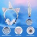Kids Headphones, Unicorn Bluetooth/Wired Headphones with Microphone Adjustable Headband,85dB Volume Limited HD Sound Headphones for School, Birthday, Xmas, Unicorn Gift (Diamond Blue)